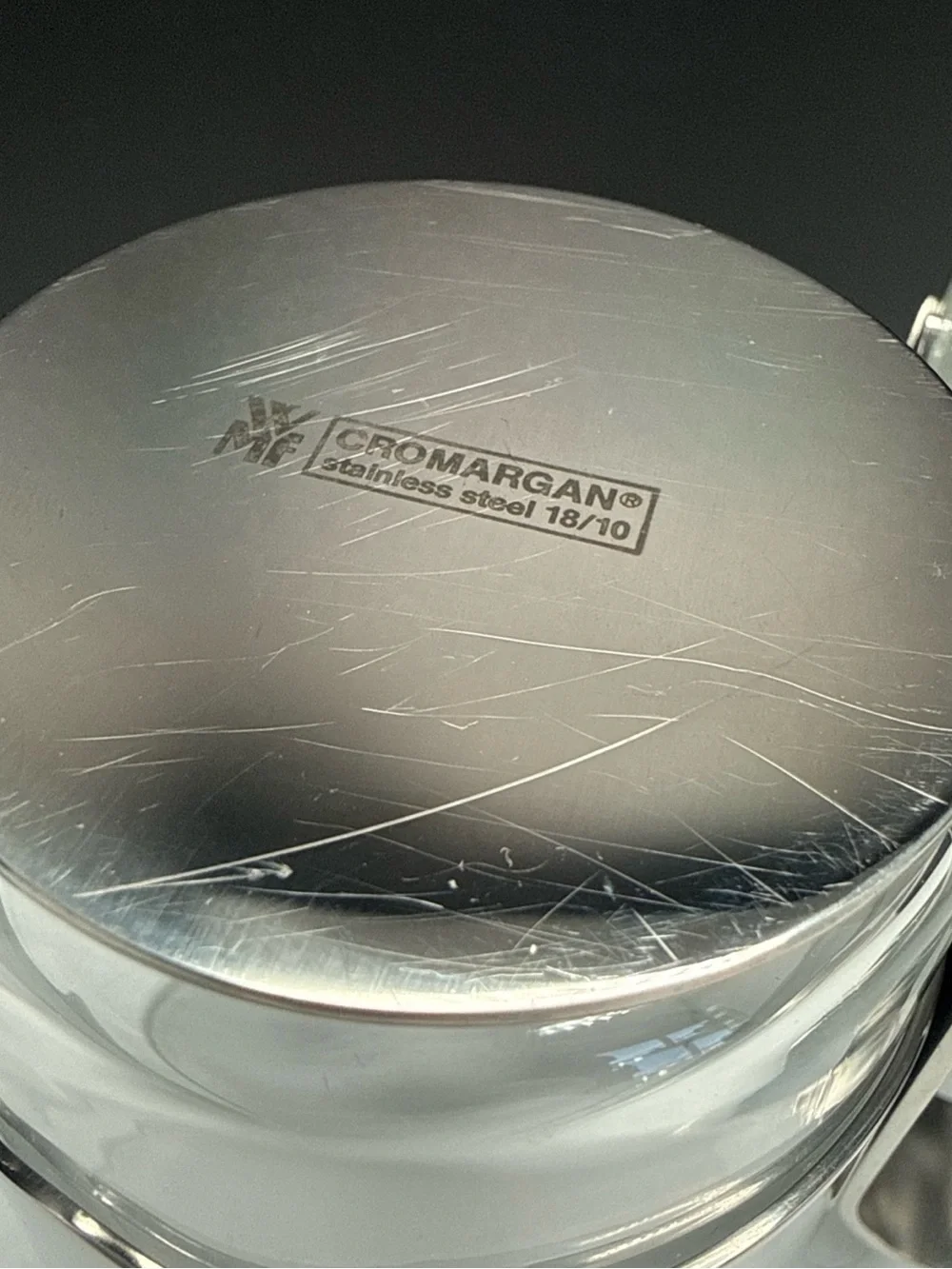 Vintage WMF Cromargan Celestial Tea Set of 2‎ Stainless Steel GERMANY